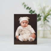 Baby portret briefkaart (Staand voorkant)