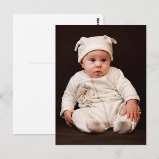 Baby portret briefkaart (Voorkant / Achterkant)