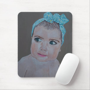 Baby Portret Schilderij door Alfred Fox Muismat