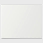 Baby Powder White Plain Solid Color Wrapping Paper Cadeaupapier (Vlak)