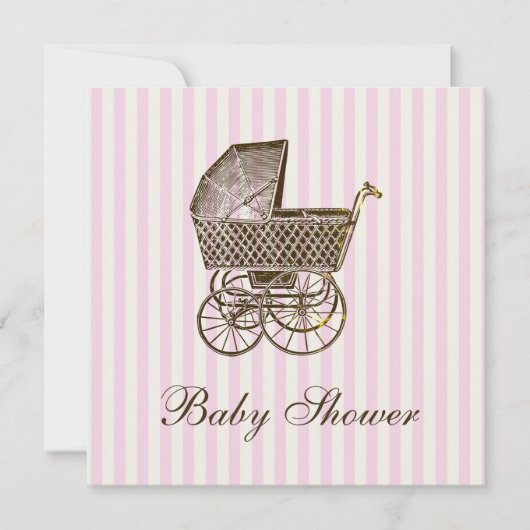  BABY PRAM | BABY SHOWER KAART (Voorkant)