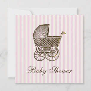 BABY PRAM BABY SHOWER KAART