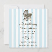  BABY PRAM | BABY SHOWER KAART (Achterkant)