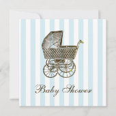  BABY PRAM | BABY SHOWER KAART (Voorkant)