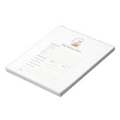 Baby Prediction Game Nieuw hoofdstuk begint te sch Notitieblok (Linkerzijde)