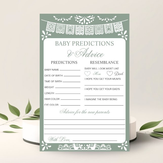 Baby Predictions and Advice Fiesta Baby Shower (Creator heeft geüpload)