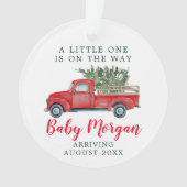 Baby Pregnancy Announcement Christmas Ornament (voorkant)