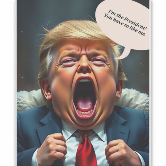 Baby-President Sticker (Voorkant)