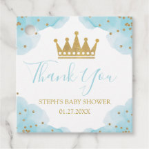 Baby Prince Royal Baby Shower gold & blue