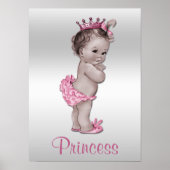  Baby Princess Pink en Silver Poster (Voorkant)