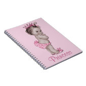Baby Princess Pink gepersonaliseerd Notitieboek (Rechterzijde)
