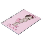 Baby Princess Pink gepersonaliseerd Notitieboek (Linkerzijde)