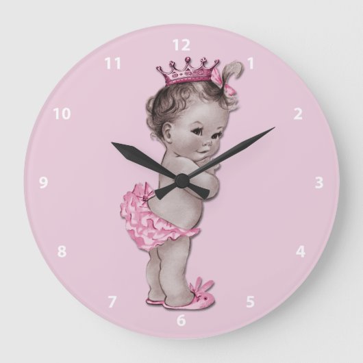  Baby Princess Pink Grote Klok (Voorkant)