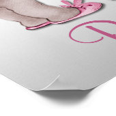 Baby prinses en Eiffeltoren Poster (Hoek)