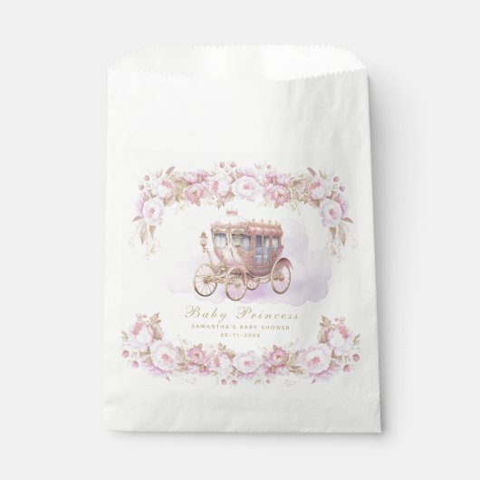 Baby Prinses roze Bedankzakje (Voorkant)