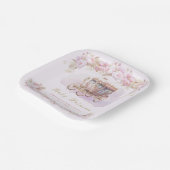 Baby Prinses roze Papieren Bordje (Gebogen)