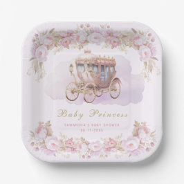 Baby Prinses roze Papieren Bordje