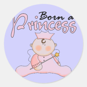 Baby Prinses Roze T-shirts en geschenken Ronde Sticker