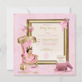 Baby Prinses Tutu Kroon Goud Roze Koninklijk Kaart