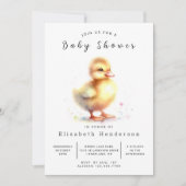 Baby Printable Duck Baby shower Kaart (Voorkant)