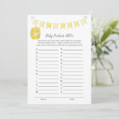 Baby Product ABCs Spel Meisje Teddy Bear Kaart (Staand voorkant)