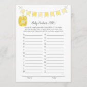 Baby Product ABCs Spel Meisje Teddy Bear Kaart (Voorkant)