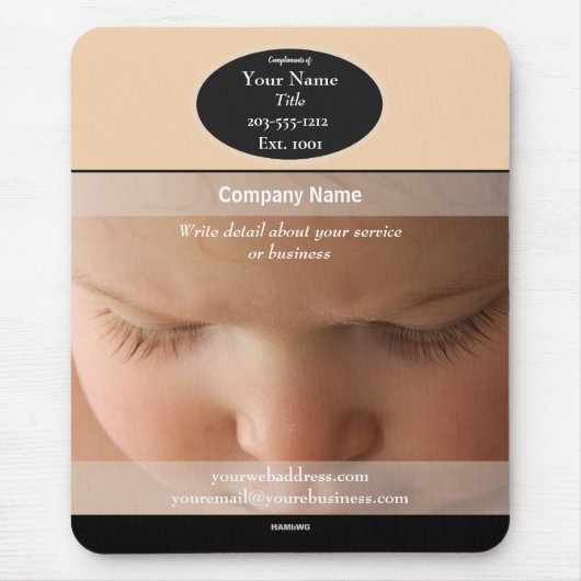 Baby Promotionele Muismat - HAMbyWG (Voorkant)