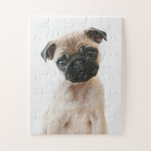 Baby Pug Portrait Legpuzzel (Verticaal)