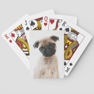 Baby Pug Portret Pokerkaarten