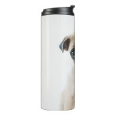 Baby Pug Portret Thermosbeker (Gedraaid links)
