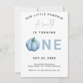 Baby Pumpkin 1e verjaardag Kaart (Voorkant)