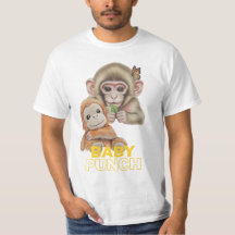 Baby Punch Schattige Aap met Knuffel