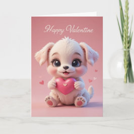  Baby Pup Valentine Cute Happy Valentines Day Love Kaart