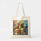 Baby Puppies Digitale kunst Tote Bag (Achterkant)