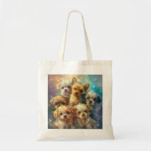 Baby Puppies Digitale kunst Tote Bag (Voorkant)