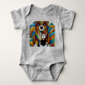 Baby Puppy Body Suit voor Precious Babies Romper (Voorkant)