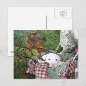 Baby Puppy Carriage Ride Briefkaart (Voorkant / Achterkant)