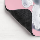 Baby Puppy roze Muismat (Hoek)