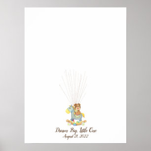 Baby Puppy Vingerafdruk Gastboek Poster