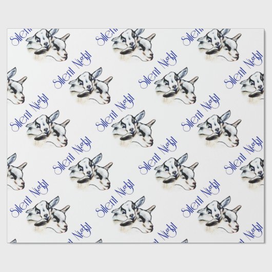 Baby Pygmy Goats Silent Night Kerst Wrapping Cadeaupapier (Vlak)