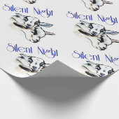 Baby Pygmy Goats Silent Night Kerst Wrapping Cadeaupapier (Hoek)
