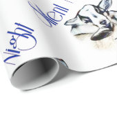 Baby Pygmy Goats Silent Night Kerst Wrapping Cadeaupapier (Rol Hoek)