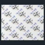 Baby Pygmy Goats Silent Night Kerst Wrapping Cadeaupapier<br><div class="desc">Twee schattige pygmee baby geitenhand getekend knuffelen met elkaar en de tekst Silent Night in blue tekst dit zeer coole geitenliefhebber's kerst inpakpapier..</div>