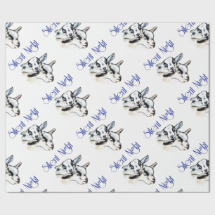 Baby Pygmy Goats Silent Night Kerst Wrapping Cadeaupapier