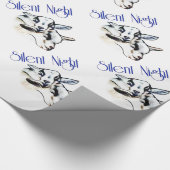 Baby Pygmy Goats Silent Night Kerstmis Wrapping P Cadeaupapier (Hoek)