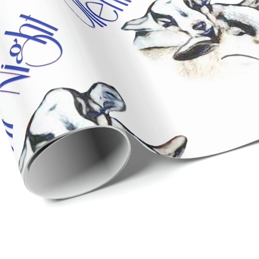 Baby Pygmy Goats Silent Night Kerstmis Wrapping P Cadeaupapier (Rol Hoek)