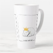Baby Pygmy Hippo - Goodnight Sweet Prince Mug Latte Mok (Rechterhoek)