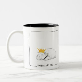 Baby Pygmy Hippo - Goodnight Sweet Prince Mug Tweekleurige Koffiemok