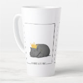 Baby Pygmy Hippo - Latte Mug Latte Mok (Linkerhoek)