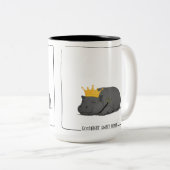 Baby Pygmy Hippo - Mug Tweekleurige Koffiemok (Voorkant rechts)